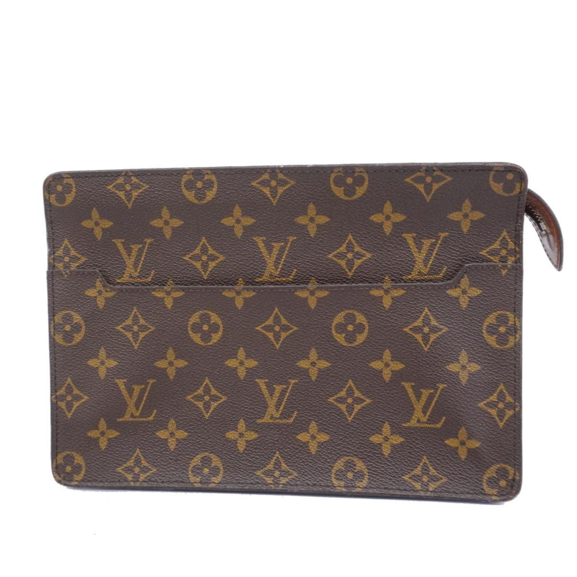 ルイ・ヴィトン(Louis Vuitton) ルイ・ヴィトン クラッチバッグ モノグラム ポシェットオム M51795 ブラウンメンズ レディース