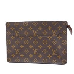 ルイ・ヴィトン(Louis Vuitton) ルイ・ヴィトン クラッチバッグ モノグラム ポシェットオム M51795 ブラウンメンズ レディース