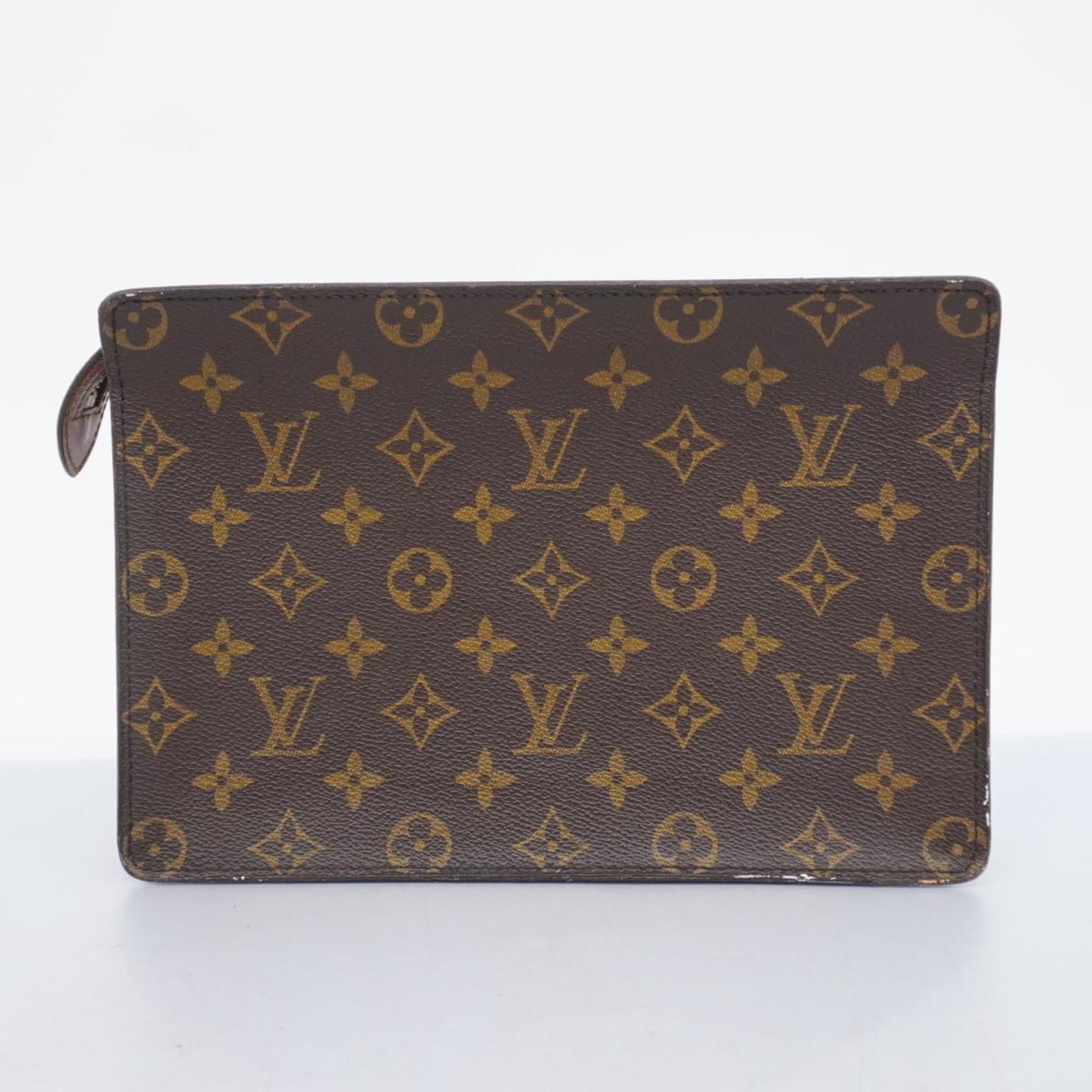 ルイ・ヴィトン(Louis Vuitton) ルイ・ヴィトン クラッチバッグ モノグラム ポシェットオム M51795 ブラウンメンズ レディース