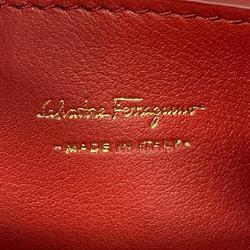 サルヴァトーレ・フェラガモ(Salvatore Ferragamo) サルヴァトーレフェラガモ ハンドバッグ レザー レッド シャンパン  レディース