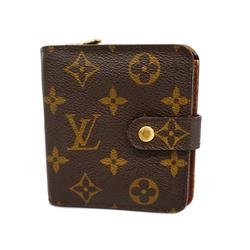 ルイ・ヴィトン(Louis Vuitton) ルイ・ヴィトン 財布 モノグラム コンパクトジップ M61667 ブラウンレディース