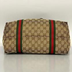 グッチ(Gucci) グッチ トートバッグ GGキャンバス シェリーライン 139260 キャンバス ブラウン   レディース