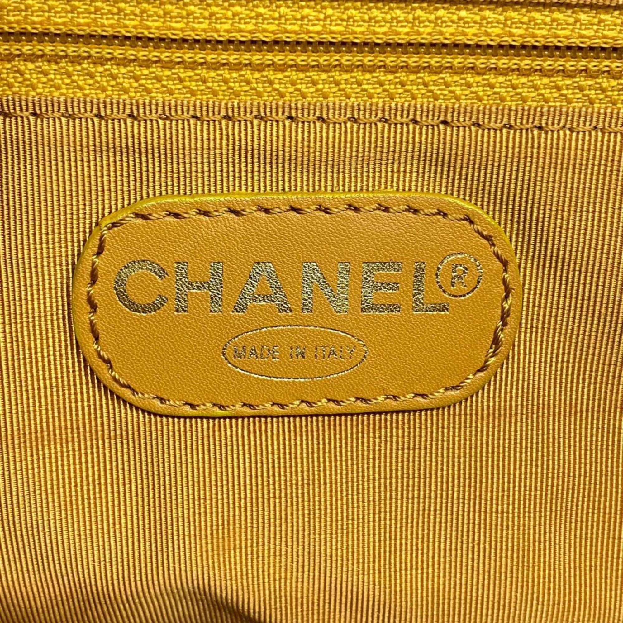 シャネル(Chanel) シャネル トートバッグ ラムスキン オレンジ レディース