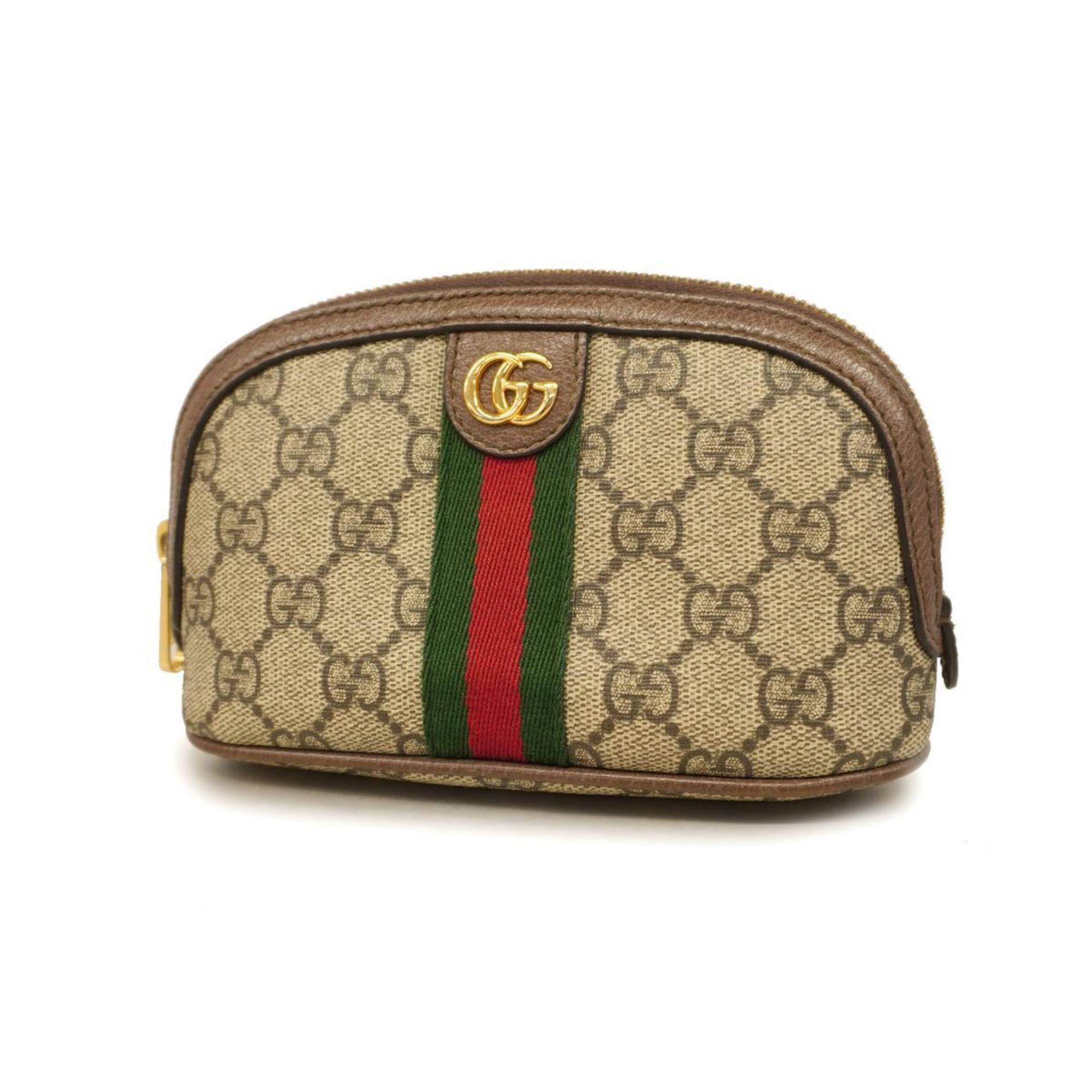 グッチ(Gucci) グッチ ポーチ オフィディア 625550  レザー ブラウン   レディース