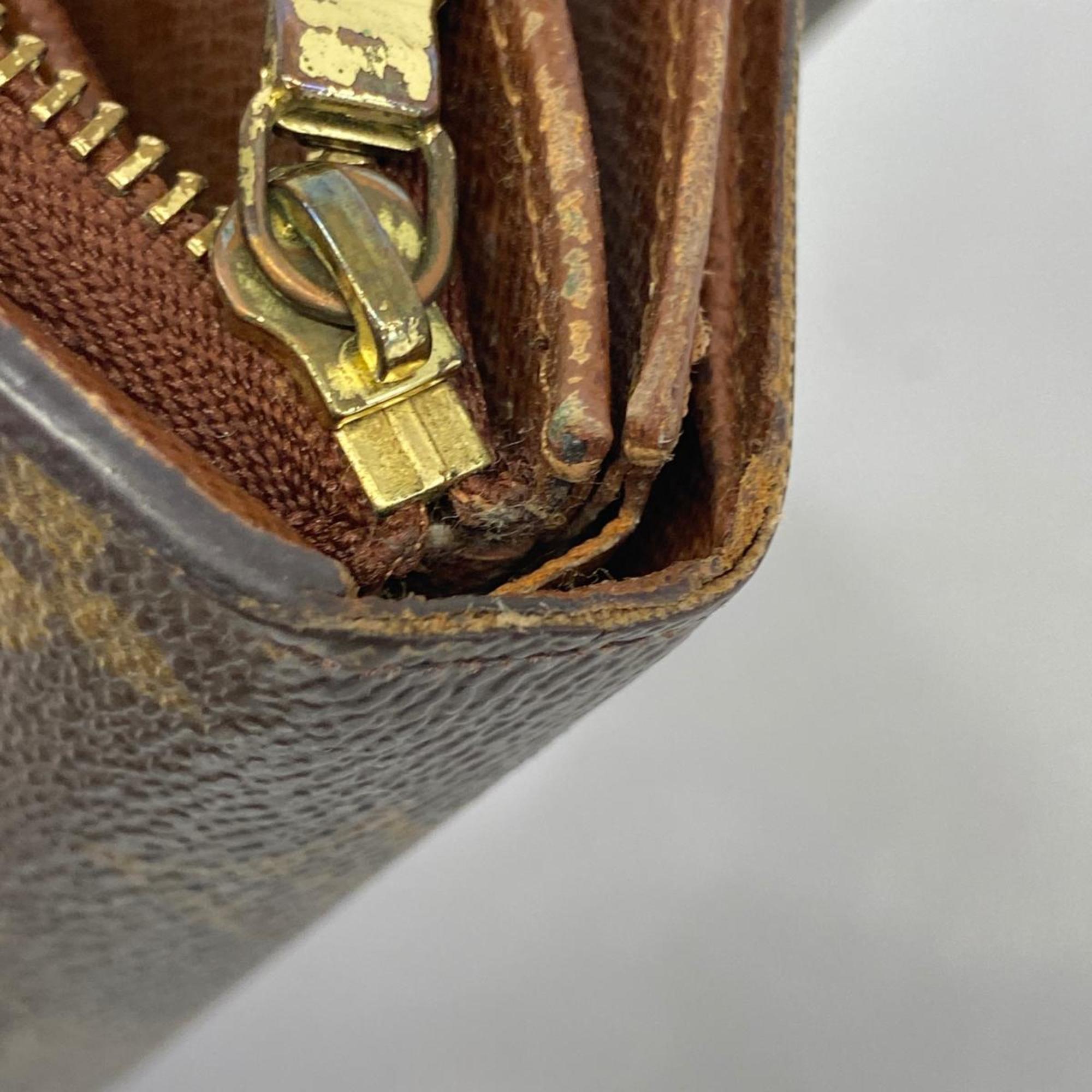 ルイ・ヴィトン(Louis Vuitton) ルイ・ヴィトン 財布 モノグラム ポルトモネジップ M61735 ブラウンレディース