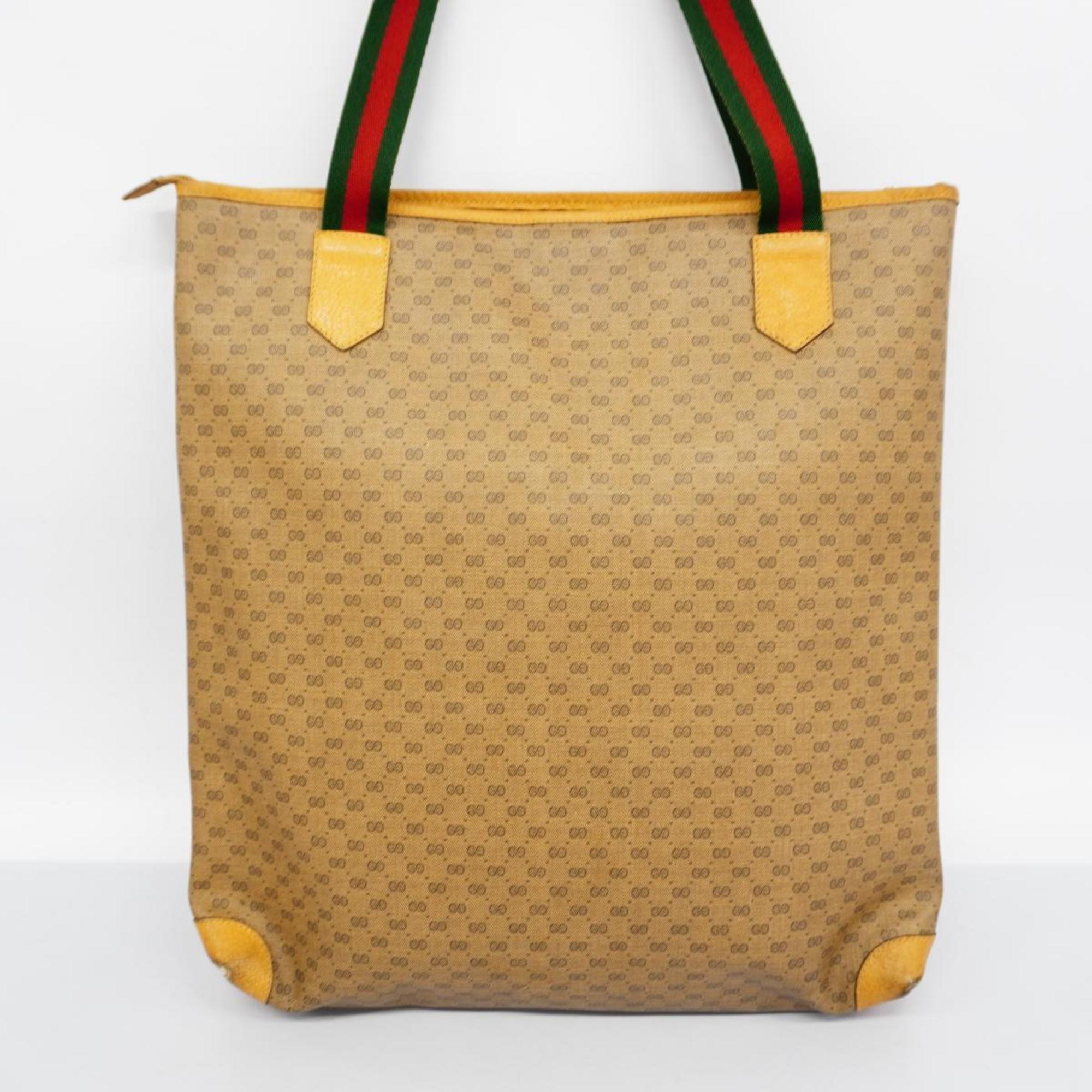 グッチ(Gucci) グッチ トートバッグ シェリーライン マイクロGG 002 40 069  レザー ベージュ   レディース