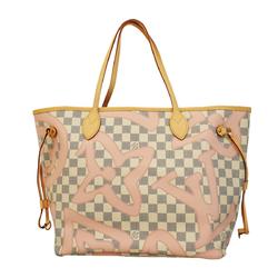 ルイ・ヴィトン(Louis Vuitton) ルイ・ヴィトン トートバッグ ダミエ・アズール タヒチコレクション ネヴァーフルMM N41050 ホワイト ローズバレリーヌレディース