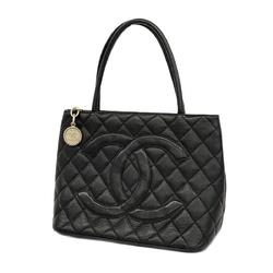 シャネル(Chanel) シャネル トートバッグ 復刻トート キャビアスキン ブラック  レディース