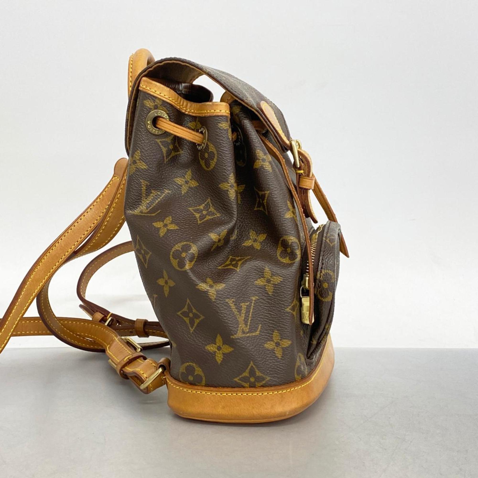 ルイ・ヴィトン(Louis Vuitton) ルイ・ヴィトン リュックサック モノグラム モンスリ M51137 ブラウンレディース