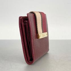 グッチ(Gucci) グッチ 財布 181669 レザー ワインレッド   レディース