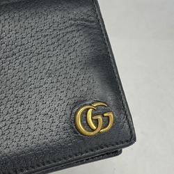 グッチ(Gucci) グッチ 財布 GGマーモント 473960 レザー ブラック   メンズ