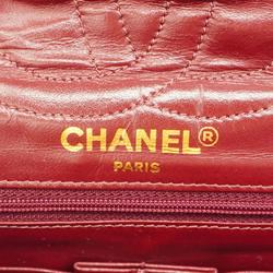 シャネル(Chanel) シャネル ショルダーバッグ マトラッセ パリ限定 Wフラップ Wチェーン ラムスキン ブラック   レディース