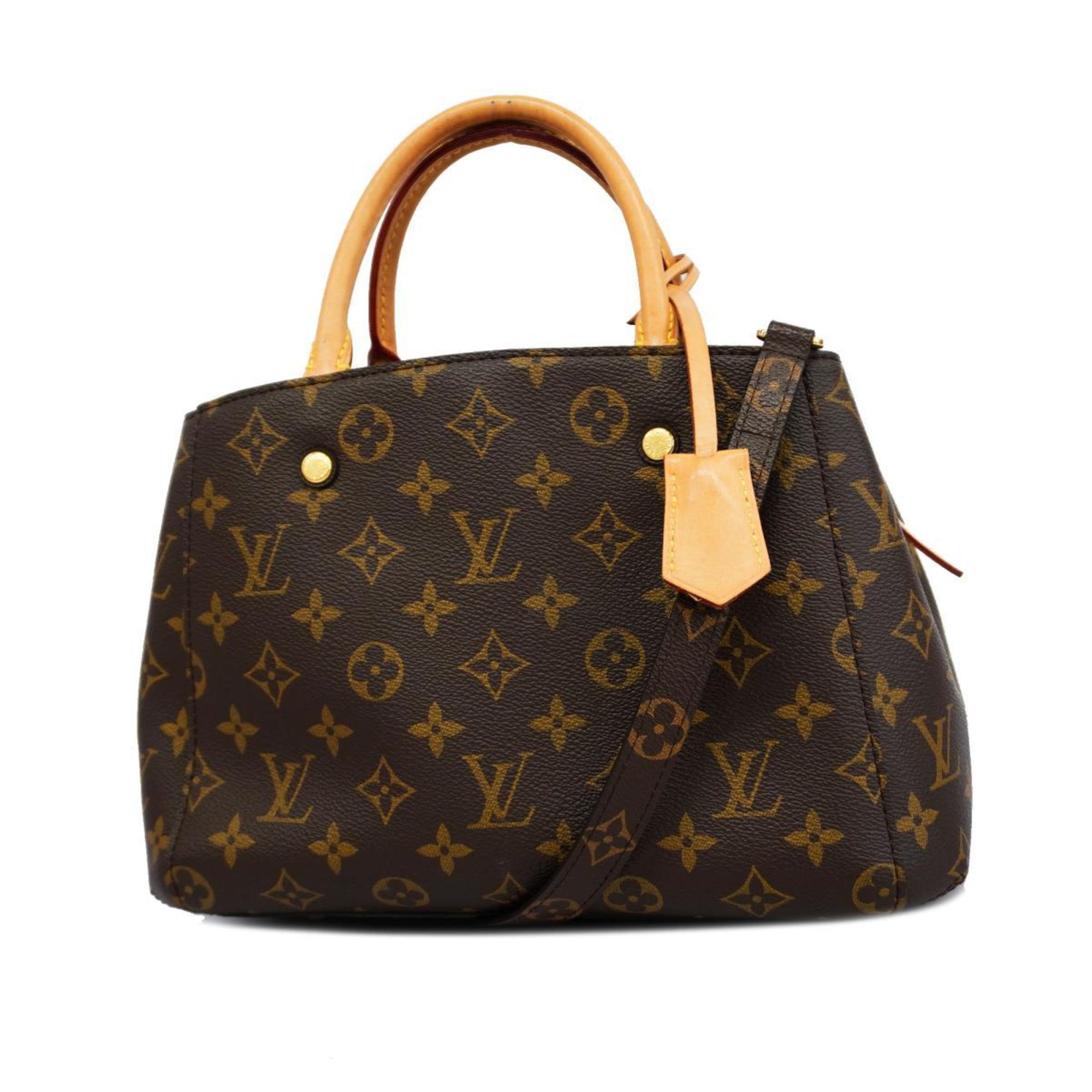 ルイ・ヴィトン(Louis Vuitton) ルイ・ヴィトン ハンドバッグ モノグラム モンテーニュBB M41055 ブラウンレディース