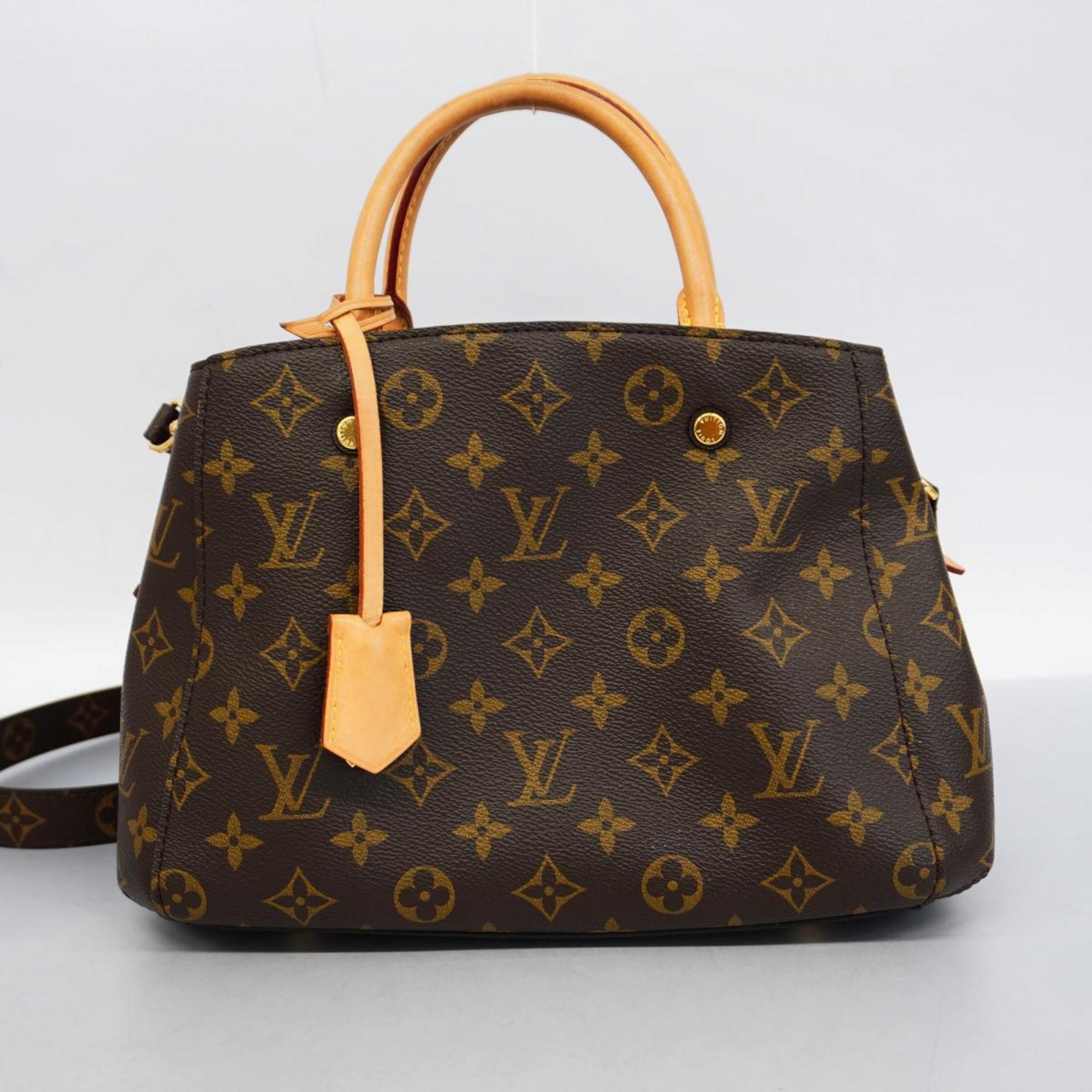 ルイ・ヴィトン(Louis Vuitton) ルイ・ヴィトン ハンドバッグ モノグラム モンテーニュBB M41055 ブラウンレディース