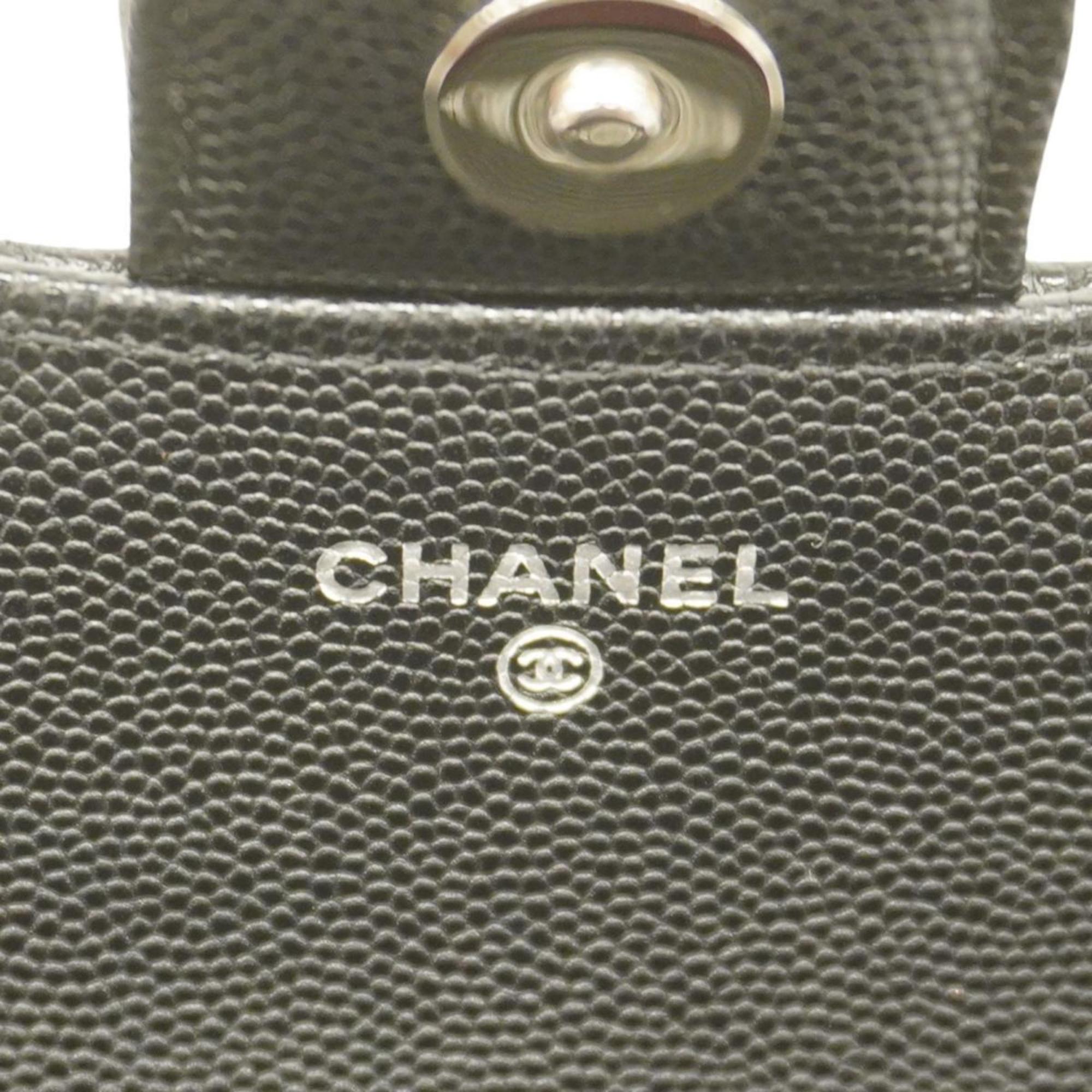 シャネル(Chanel) シャネル ショルダーバッグ マトラッセ チェーンショルダー キャビアスキン ブラック   レディース