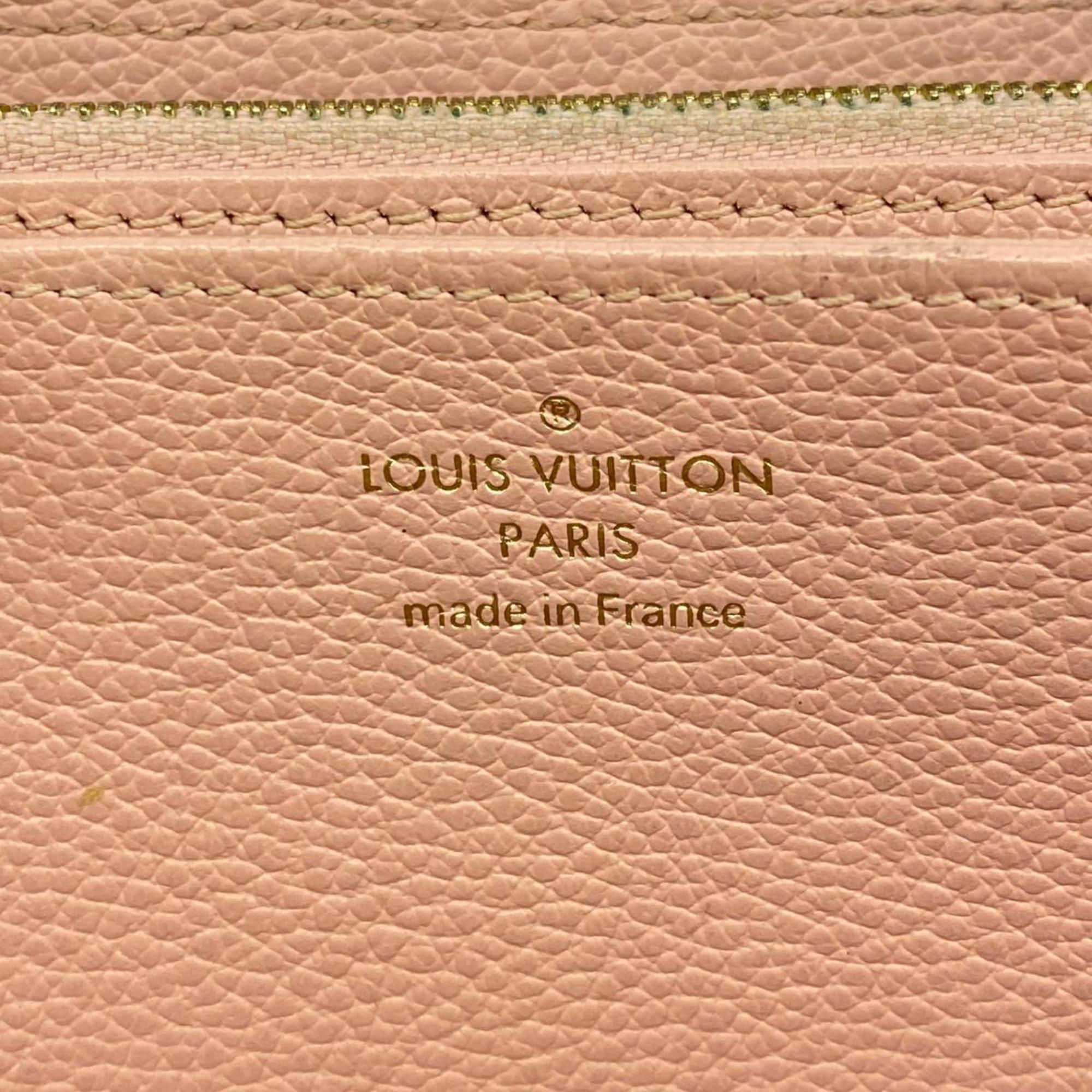 ルイ・ヴィトン(Louis Vuitton) ルイ・ヴィトン 長財布 モノグラム・アンプラント ジッピーウォレット M64090 ローズプードルレディース