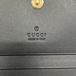 グッチ(Gucci) グッチ 名刺入れ・カードケース グッチシマ 406924 レザー ブラック シャンパン  メンズ レディース