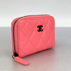 シャネル(Chanel) シャネル 財布・コインケース マトラッセ レザー ピンク  レディース