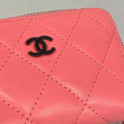 シャネル(Chanel) シャネル 財布・コインケース マトラッセ レザー ピンク  レディース