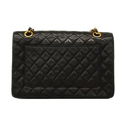 シャネル(Chanel) シャネル ショルダーバッグ マトラッセ Wチェーン ラムスキン ブラック   レディース