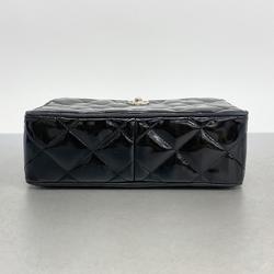 シャネル(Chanel) シャネル ショルダーバッグ マトラッセ チェーンショルダー パテントレザー ブラック   レディース