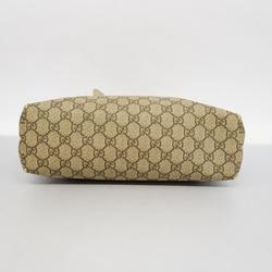 グッチ(Gucci) グッチ トートバッグ GGスプリーム 211138  レザー ブラウン ホワイト  レディース