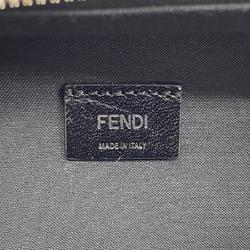 フェンディ(Fendi) フェンディ ショルダーバッグ ズッキーノ ナイロンキャンバス レザー ブラック   メンズ