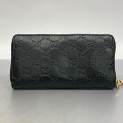 グッチ(Gucci) グッチ 長財布 グッチシマ 409342 レザー ブラック   レディース