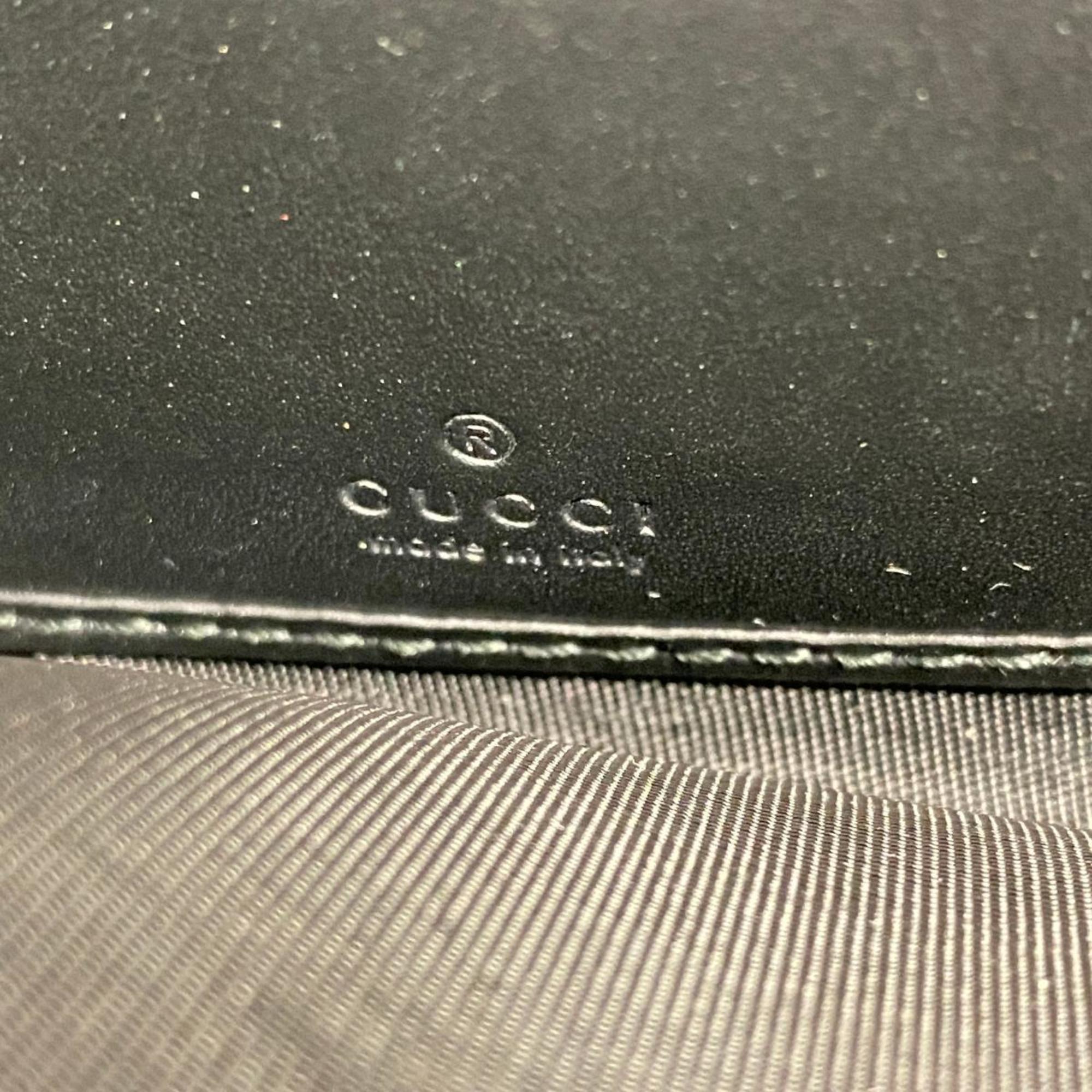 グッチ(Gucci) グッチ 長財布 グッチシマ 409342 レザー ブラック   レディース