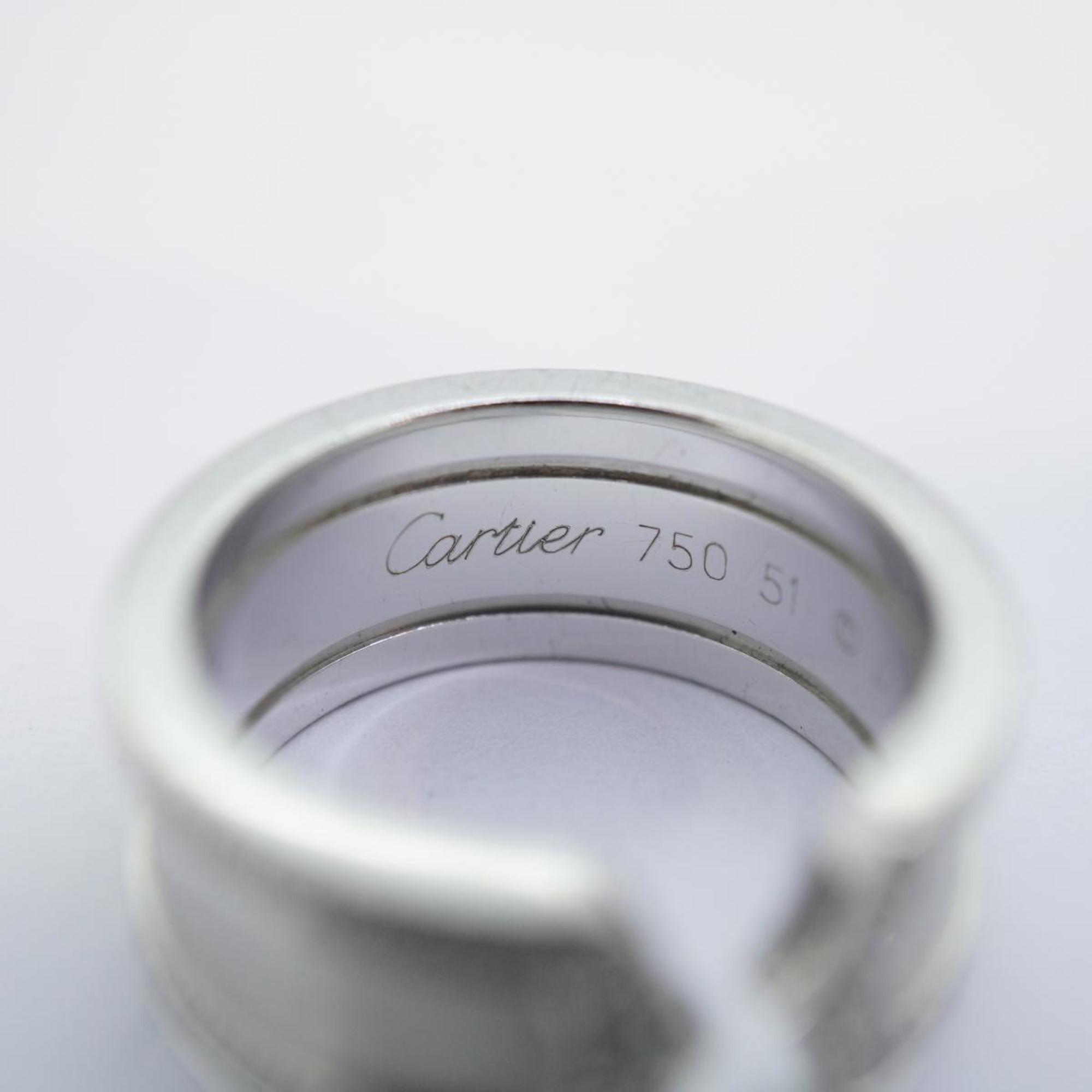 カルティエ(Cartier) カルティエ リング 2C フルサークル ダイヤモンド K18WG ホワイトゴールド  レディース