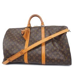 ルイ・ヴィトン(Louis Vuitton) ルイ・ヴィトン ボストンバッグ モノグラム キーポルバンドリエール55 M41414 ブラウンメンズ レディース