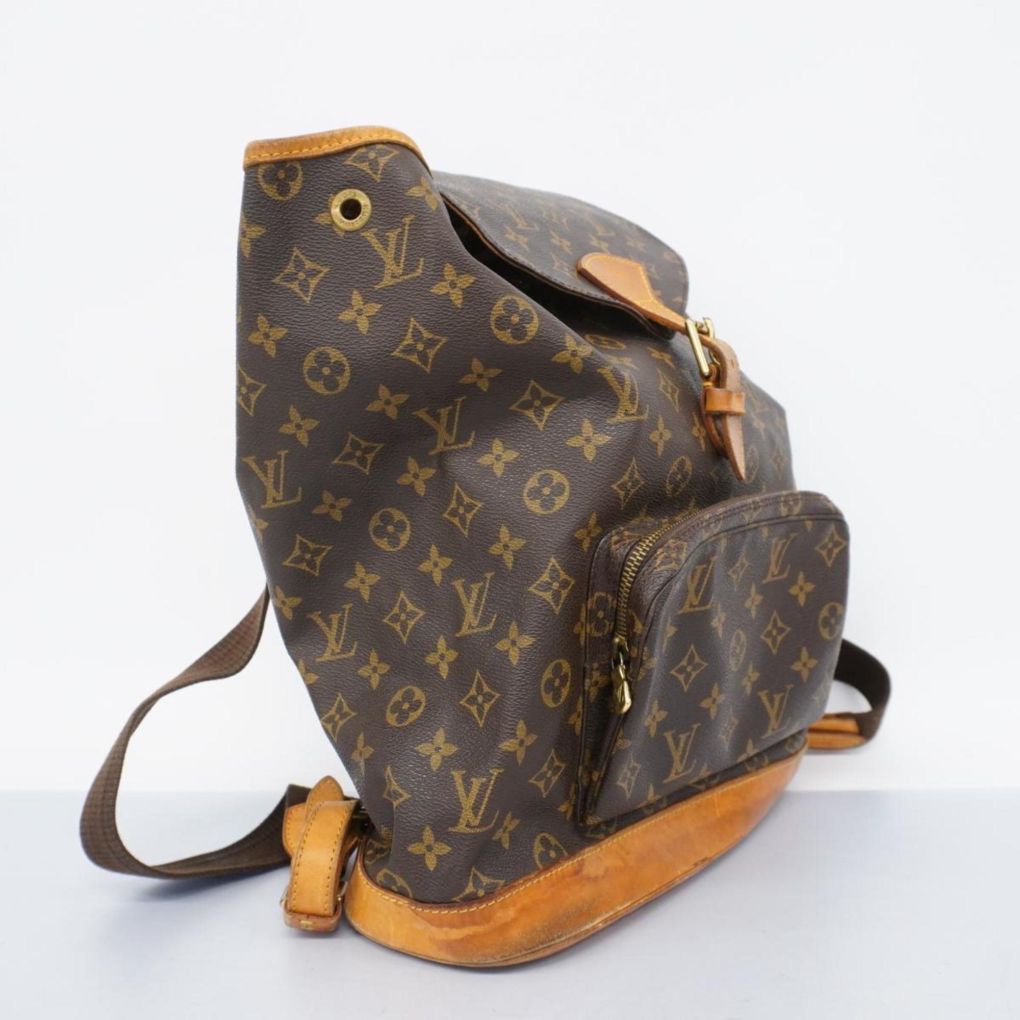 ルイ・ヴィトン(Louis Vuitton) ルイ・ヴィトン リュックサック モノグラム モンスリGM M51135 ブラウンレディース