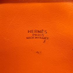 エルメス(Hermes) エルメス ハンドバッグ プリュム20 □B刻印 スイフト オレンジ   レディース