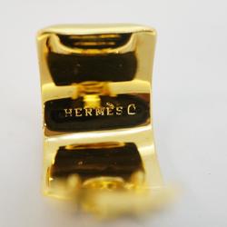 エルメス(Hermes) エルメス イヤリング エマイユ GPメッキ 七宝焼き ゴールド ブルー  レディース