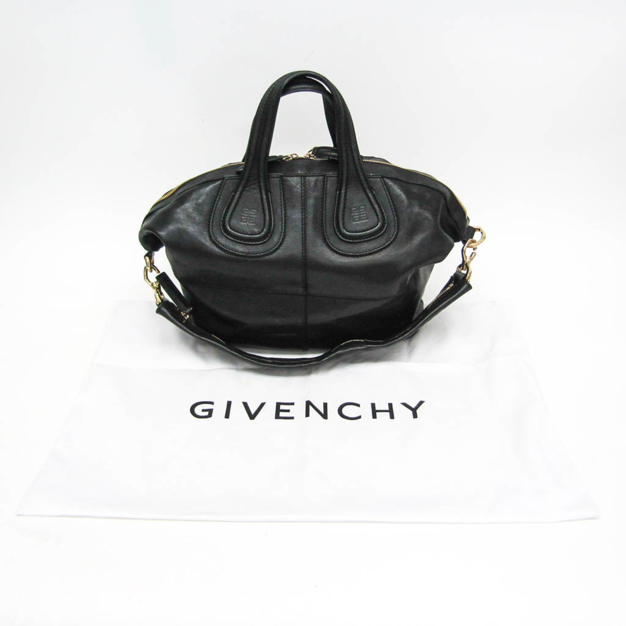 ジバンシィ(Givenchy) ナイチンゲール レディース レザー ハンドバッグ,ショルダーバッグ ブラック | eLADY Globazone