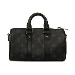 ルイ・ヴィトン(Louis Vuitton) ルイ・ヴィトン ショルダーバッグ モノグラム・エクリプス キーポルバンドリエール25 M46271 ブラック グレーレディース