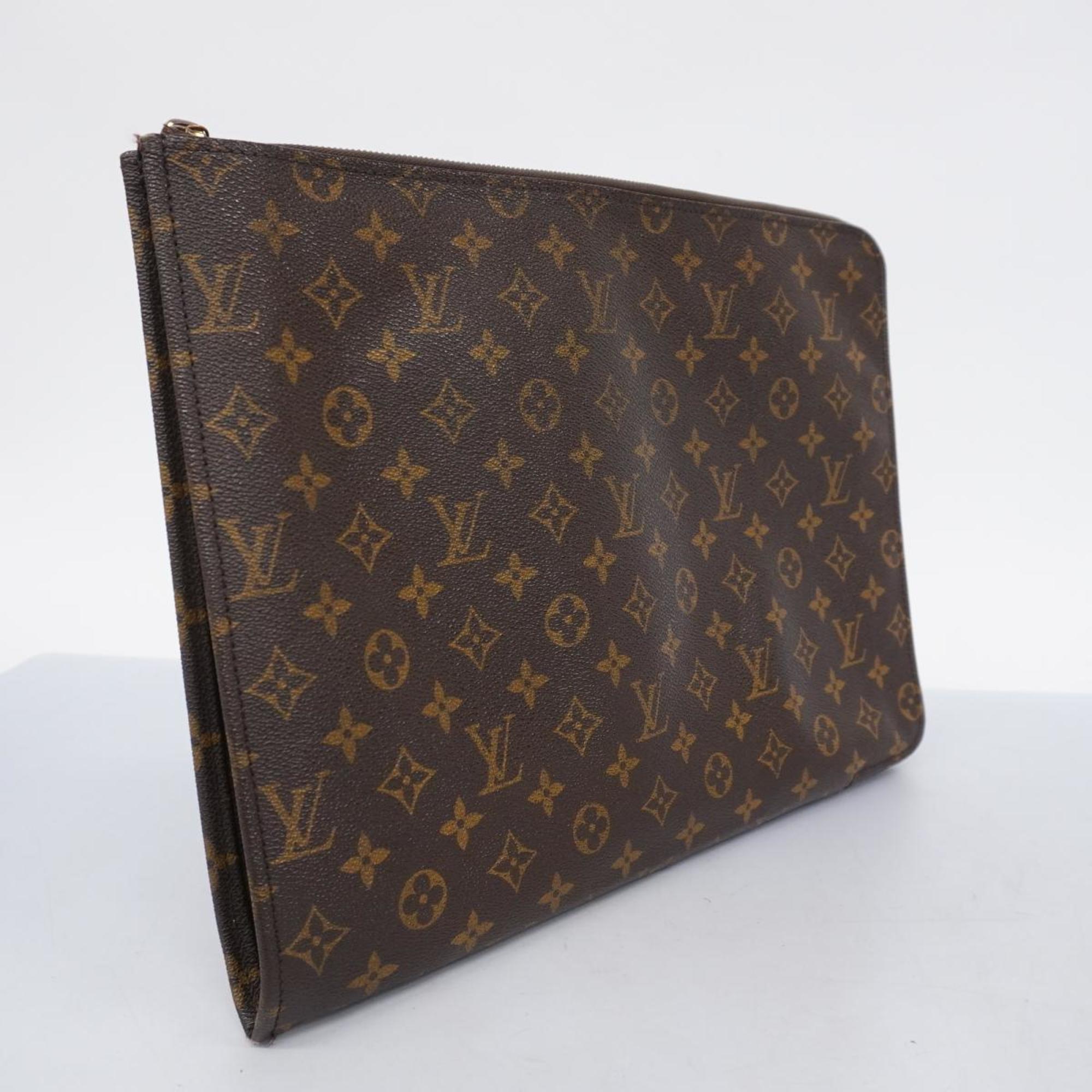 ルイ・ヴィトン(Louis Vuitton) ルイ・ヴィトン クラッチバッグ モノグラム ポッシュドキュマン M53456 ブラウンメンズ