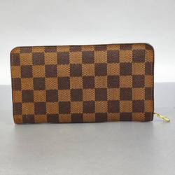 ルイ・ヴィトン(Louis Vuitton) ルイ・ヴィトン 長財布 ダミエ ポルトモネジップ N61728 エベヌメンズ レディース