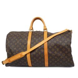 ルイ・ヴィトン(Louis Vuitton) ルイ・ヴィトン ボストンバッグ モノグラム キーポルバンドリエール55 M41414 ブラウンメンズ レディース