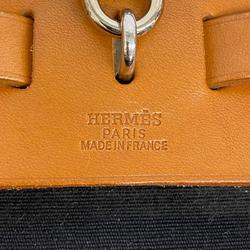 エルメス(Hermes) エルメス ハンドバッグ エールバッグPM □F刻印 トワルオフィシエ ナチュラル   レディース