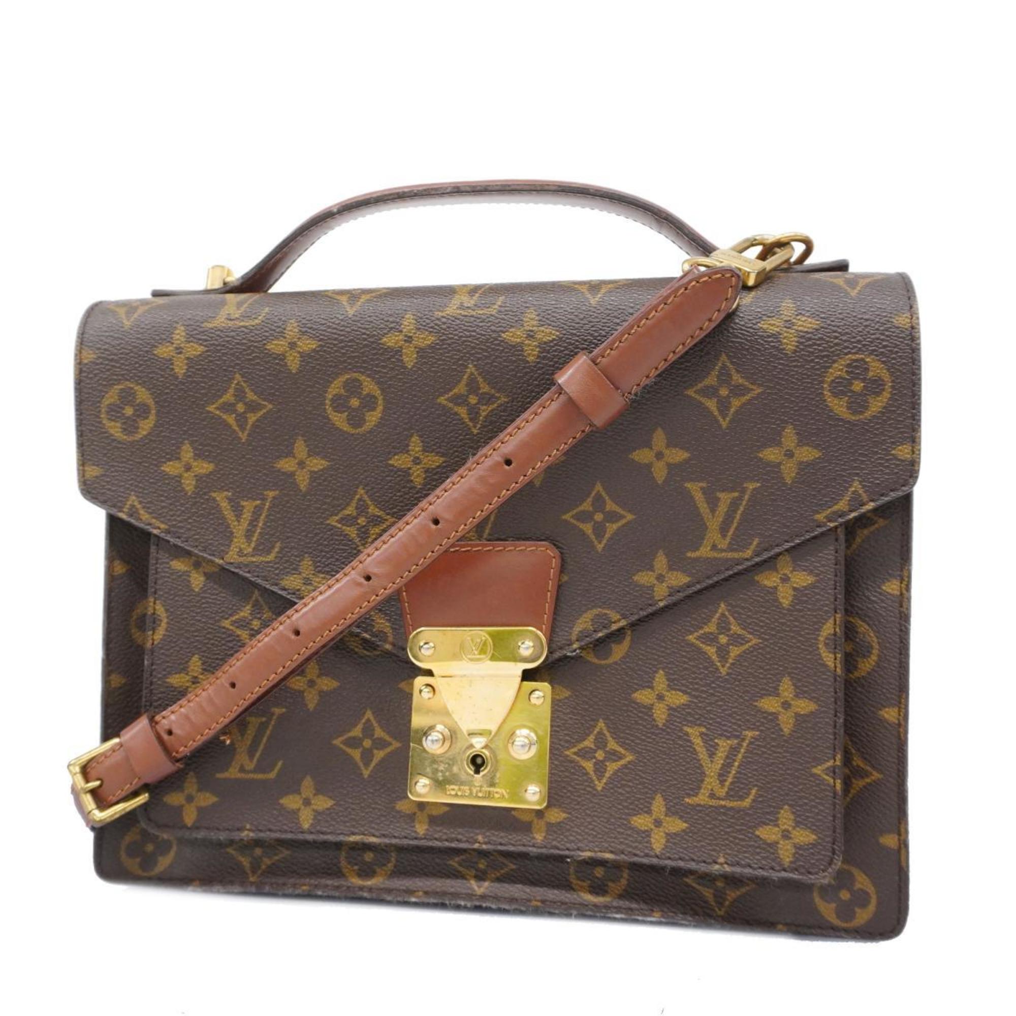 ルイ・ヴィトン(Louis Vuitton) ルイ・ヴィトン ショルダーバッグ モノグラム モンソー28 M51185 ブラウンレディース