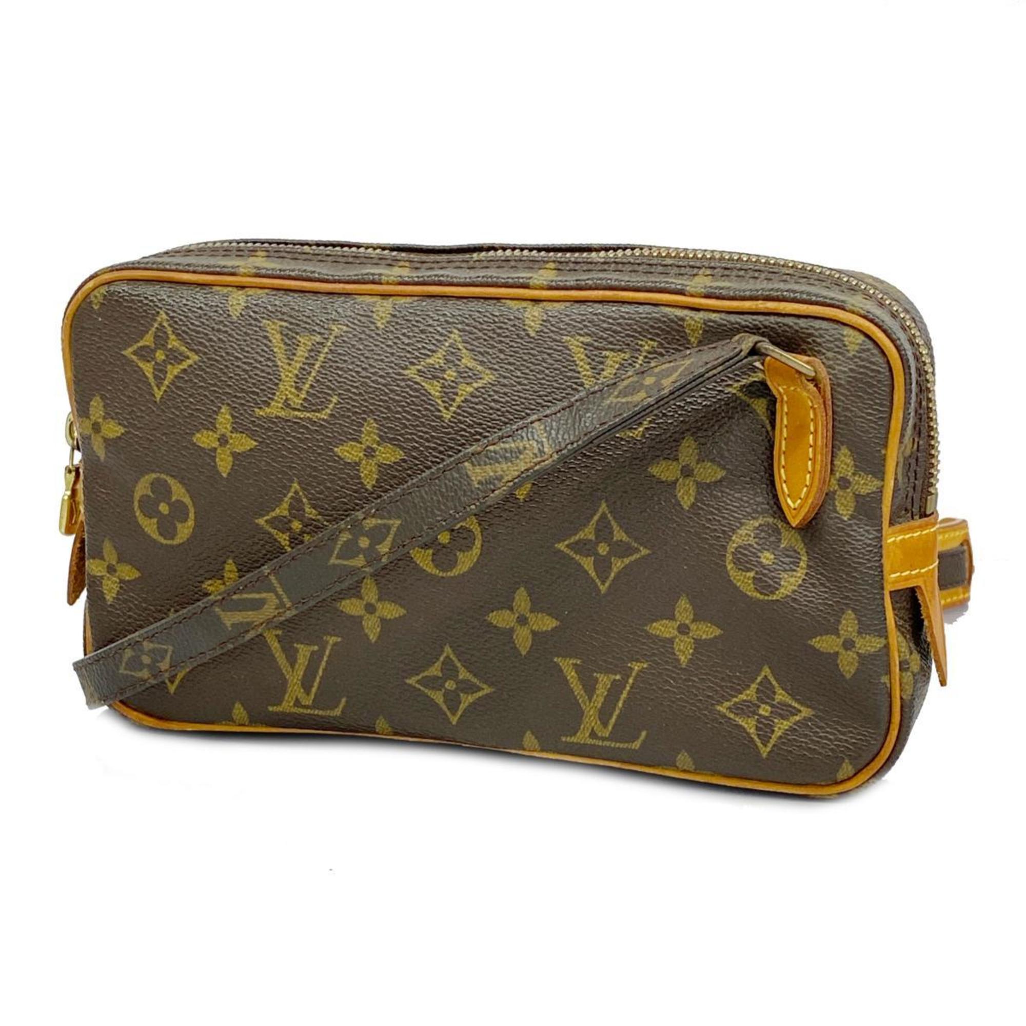 ルイ・ヴィトン(Louis Vuitton) ルイ・ヴィトン ショルダーバッグ モノグラム ポシェットマルリーバンドリエール M51828 ブラウンレディース