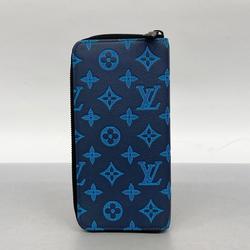 ルイ・ヴィトン(Louis Vuitton) ルイ・ヴィトン 長財布 モノグラム・シャドウ ジッピーウォレット ヴェルティカル M82322 ブルー ネイビーメンズ