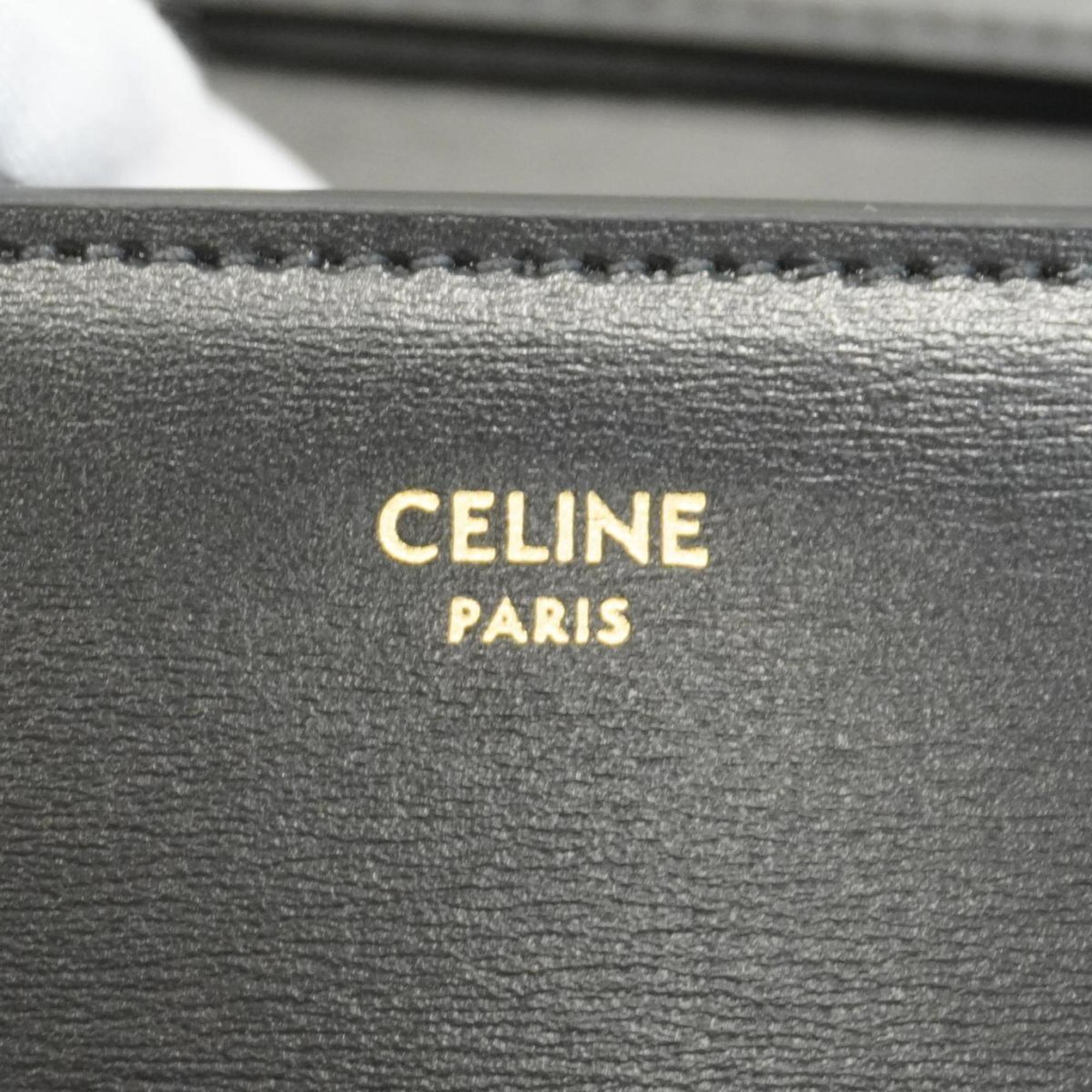 セリーヌ(Celine) セリーヌ ショルダーバッグ トリオンフ レザー ブラック   レディース