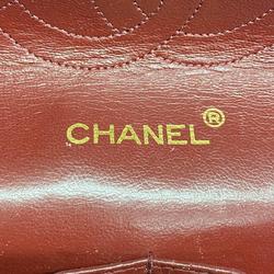 シャネル(Chanel) シャネル ショルダーバッグ マトラッセ Wフラップ Wチェーン ラムスキン ブラック   レディース