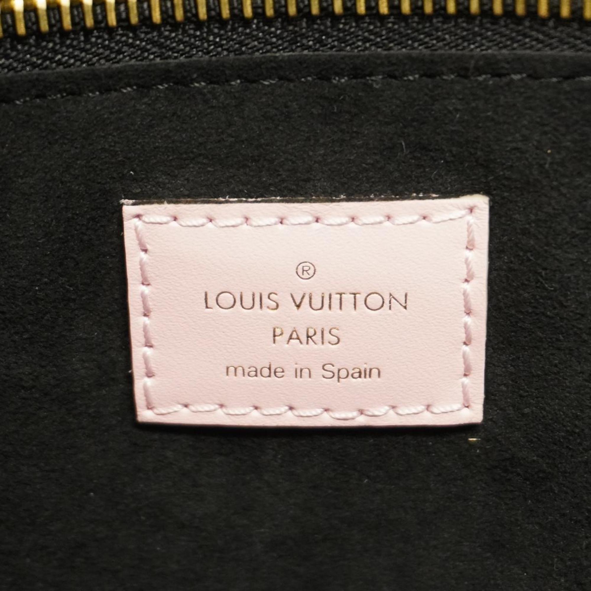 ルイ・ヴィトン(Louis Vuitton) ルイ・ヴィトン トートバッグ モノグラム・アンプラント ワイルドアットハート ネヴァーフルMM M58525 クレーム ブラック ピンク レオパードレディース