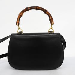 グッチ(Gucci) グッチ ハンドバッグ バンブー 000 46 0633 レザー ブラック   レディース