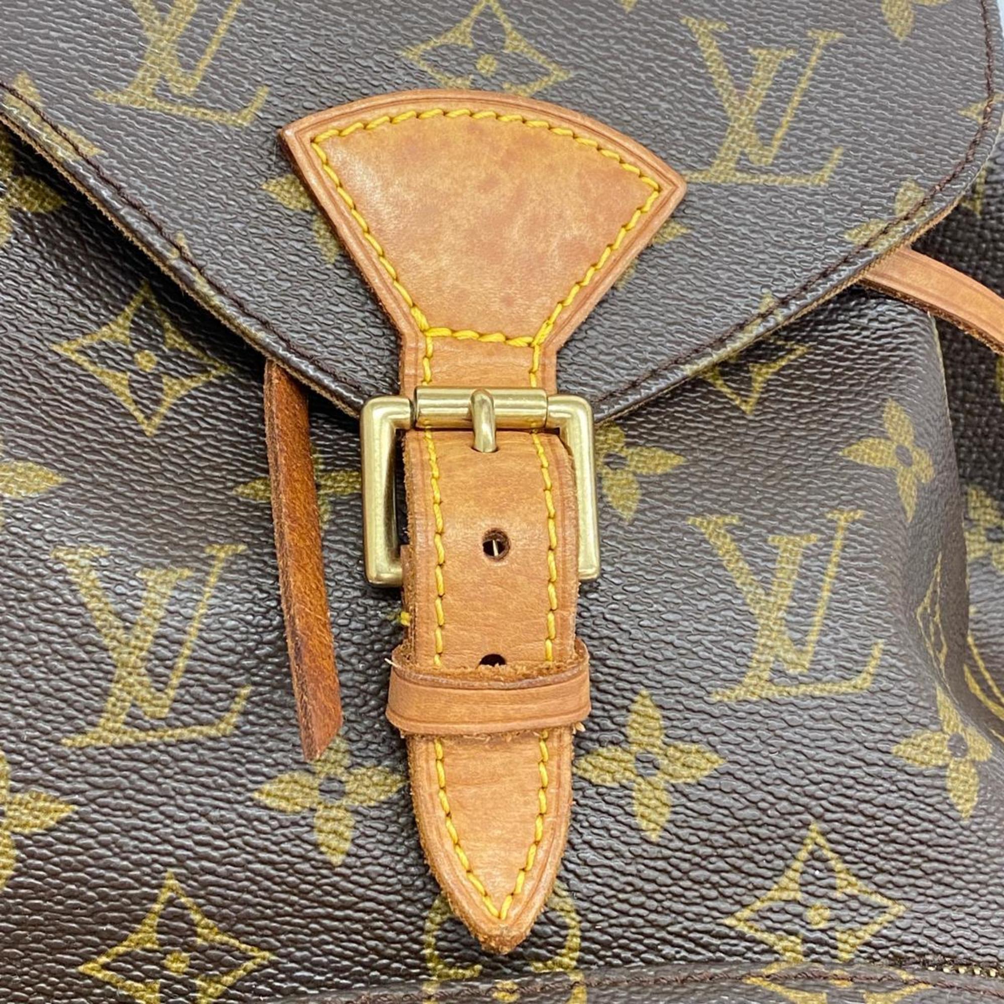 ルイ・ヴィトン(Louis Vuitton) ルイ・ヴィトン リュックサック モノグラム モンスリMM M51136 ブラウンレディース