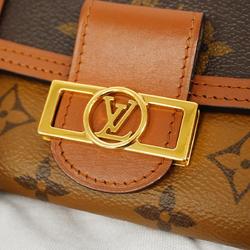 ルイ・ヴィトン(Louis Vuitton) ルイ・ヴィトン 三つ折り財布 モノグラム・リバース ポルトフォイユドーフィーヌ M68725 ブラウンレディース