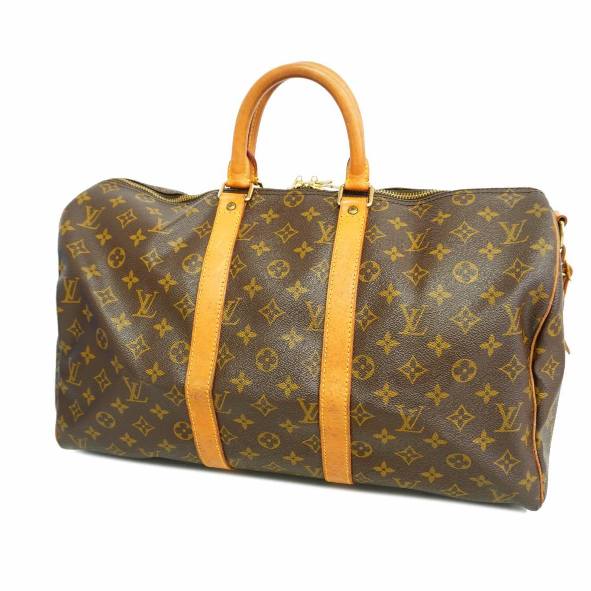 ルイ・ヴィトン(Louis Vuitton) ルイ・ヴィトン ボストンバッグ モノグラム キーポルバンドリエール45 M41418 ブラウンメンズ レディース